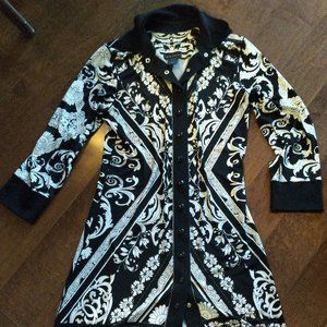 Eva Varro black and white dress - small